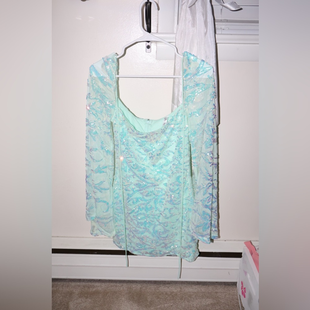 Lucy in the Sky Mint Green Homecoming Dress